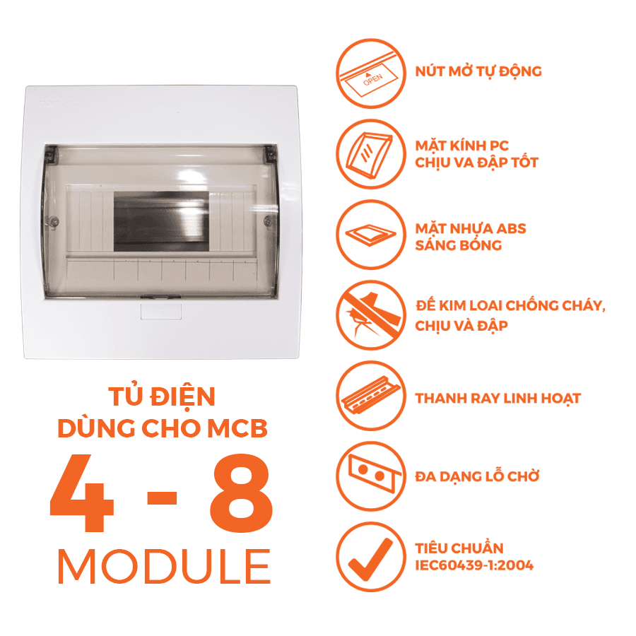 Tủ điện âm tường Nanoco