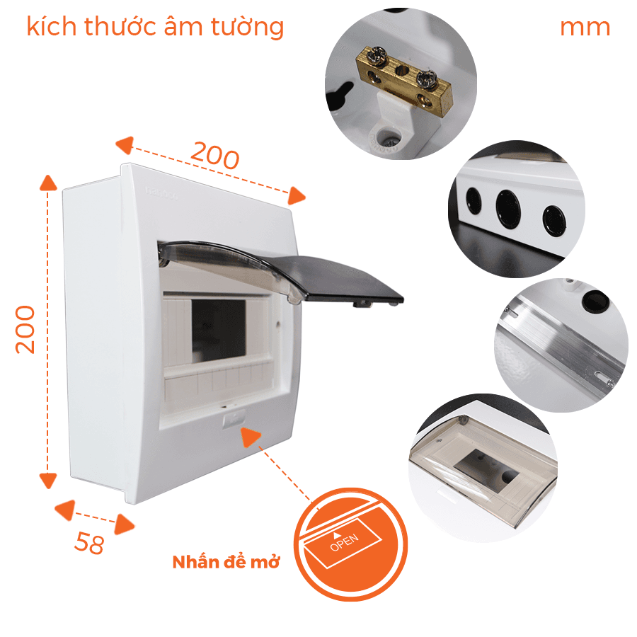 Tủ điện âm tường Nanoco