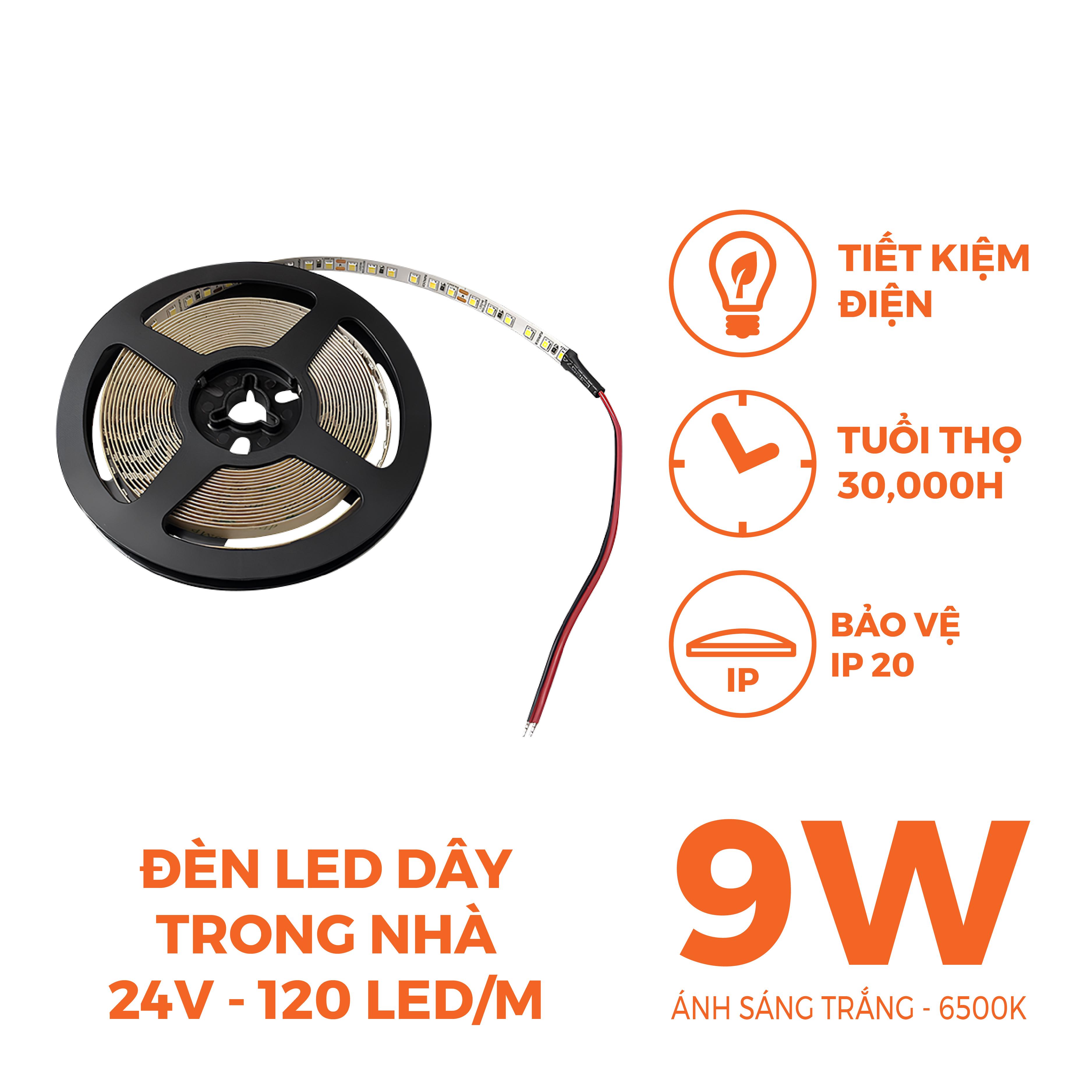 Đèn LED dây trong nhà DC24V Nanoco