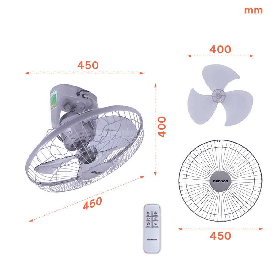 Quạt đảo trần Nanoco
