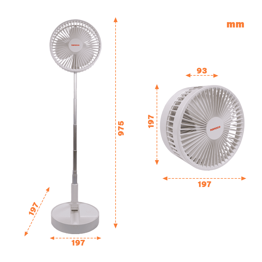 Quạt sạc gấp gọn NFF1617