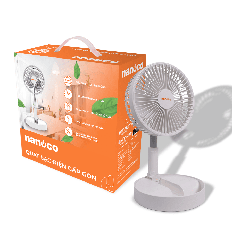 Quạt sạc gấp gọn NFF1617