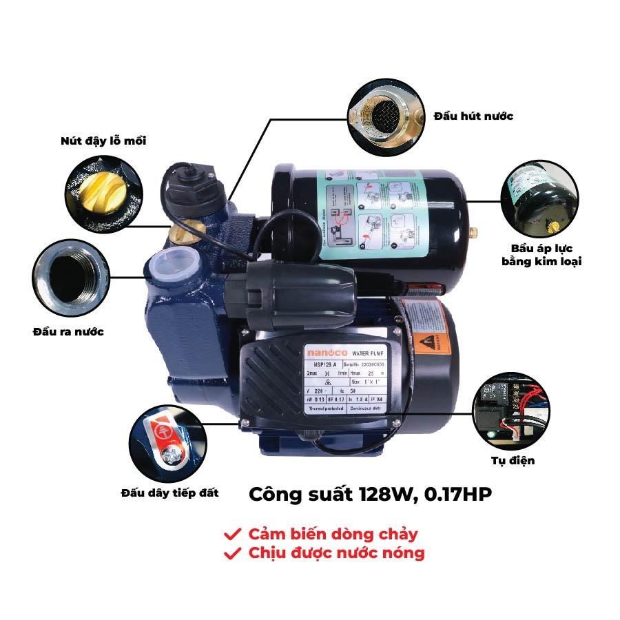 Máy bơm nước tăng áp tự động công tắc điện tử - Dòng A