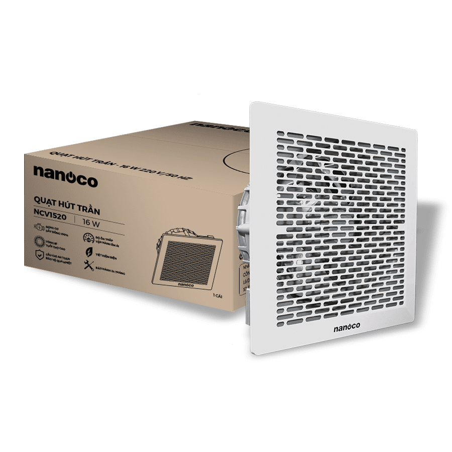 Quạt hút Nanoco dòng âm trần không ống dẫn