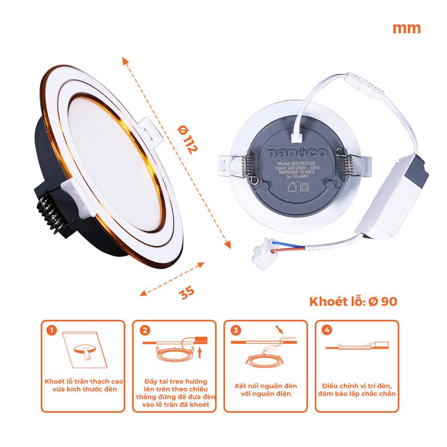 Đèn LED Downlight Nanoco - 3S Series