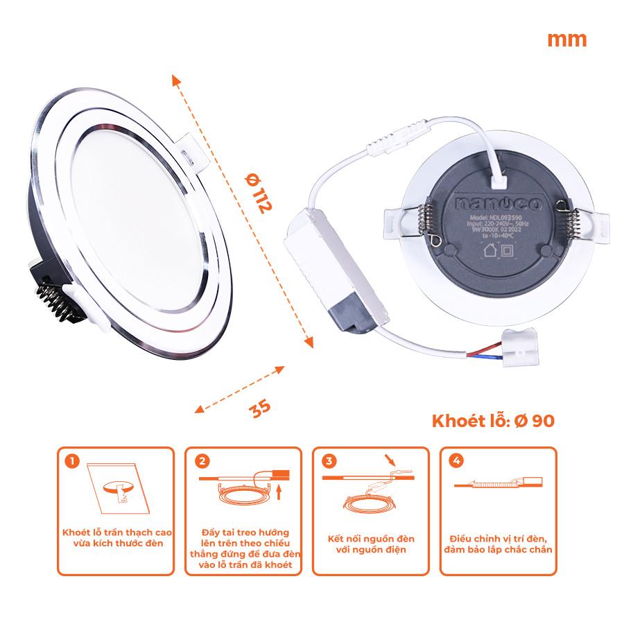Đèn LED Downlight Nanoco - 3S Series