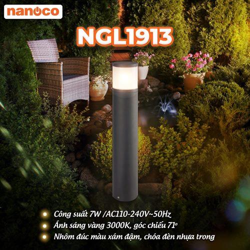 Đèn LED sân vườn lắp nổi tròn Outdoor Nanoco