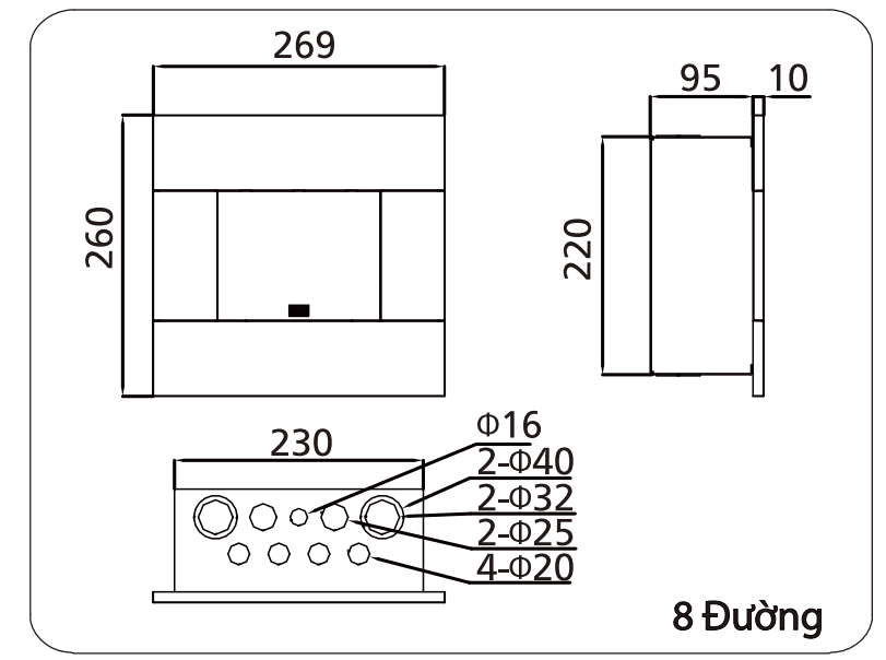 Tủ điện âm tường Panasonic