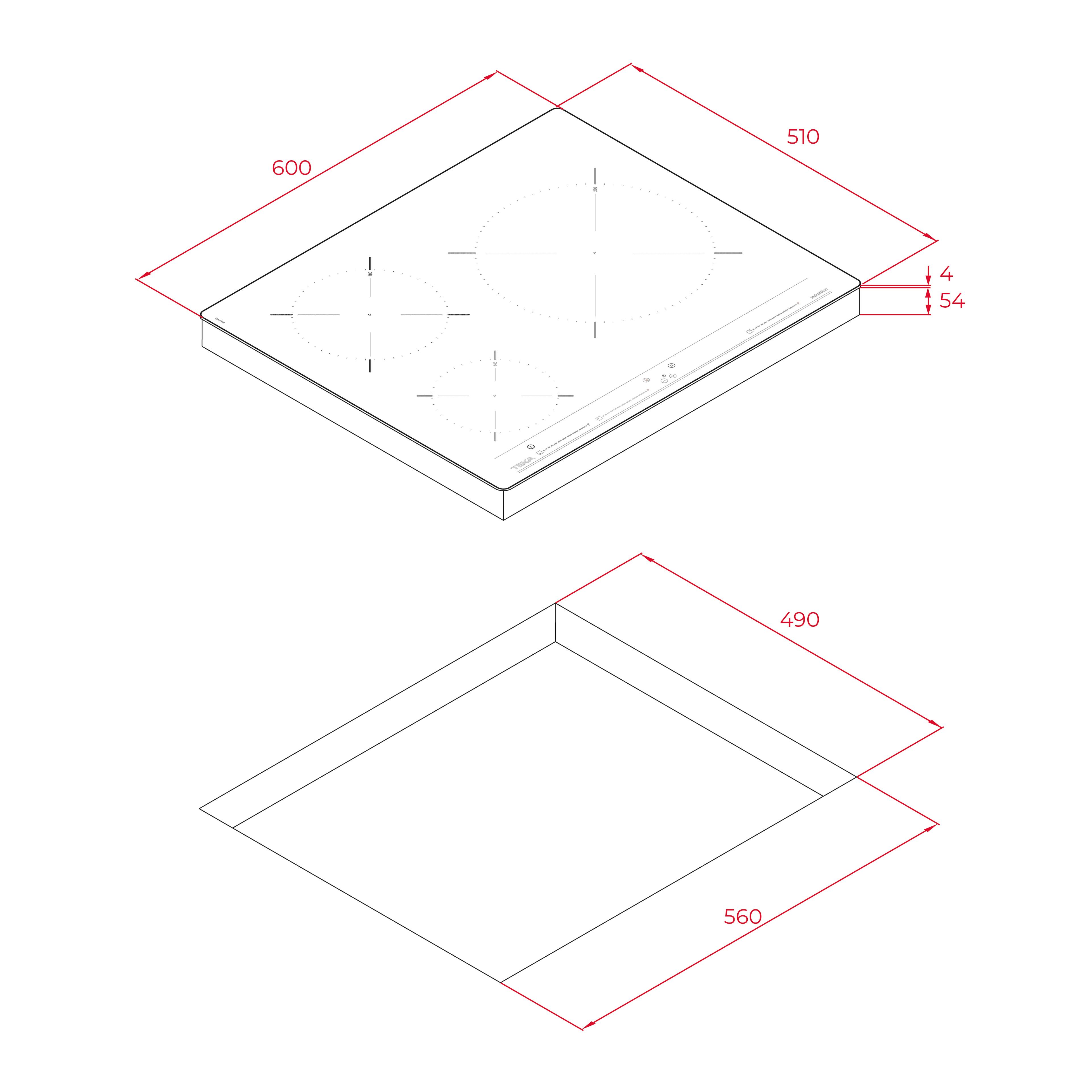 Bếp điện từ TEKA IBC 63010 BK MSS