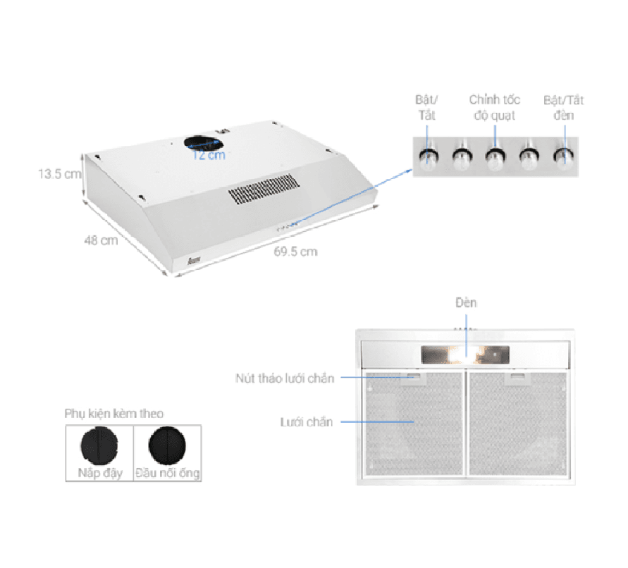 Máy hút mùi TEKA CLA 72K00S