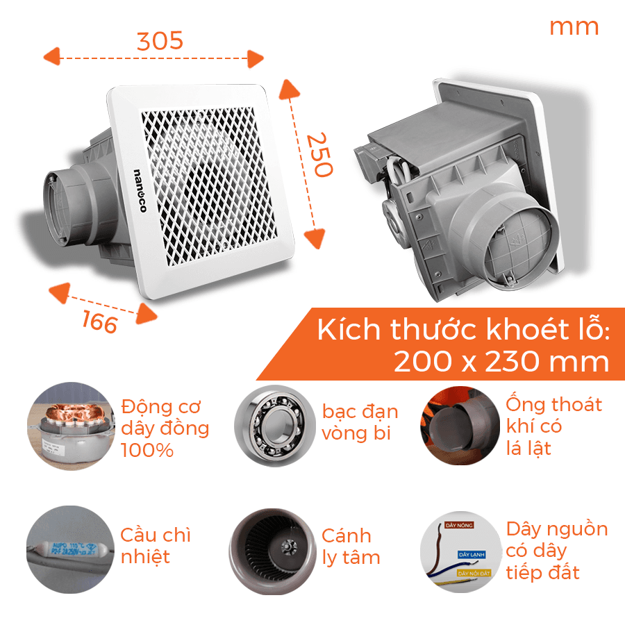 Quạt hút trần NFV2021