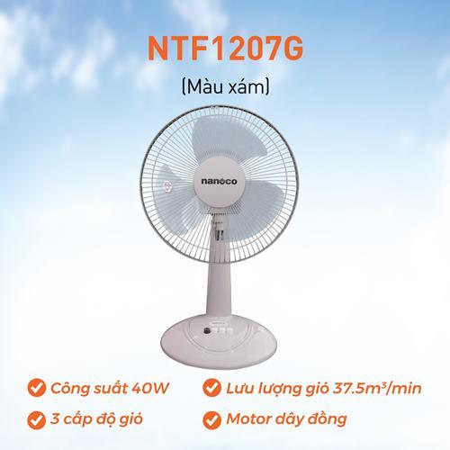 Quạt bàn B3 Nanoco NTF1207, bạc đạn