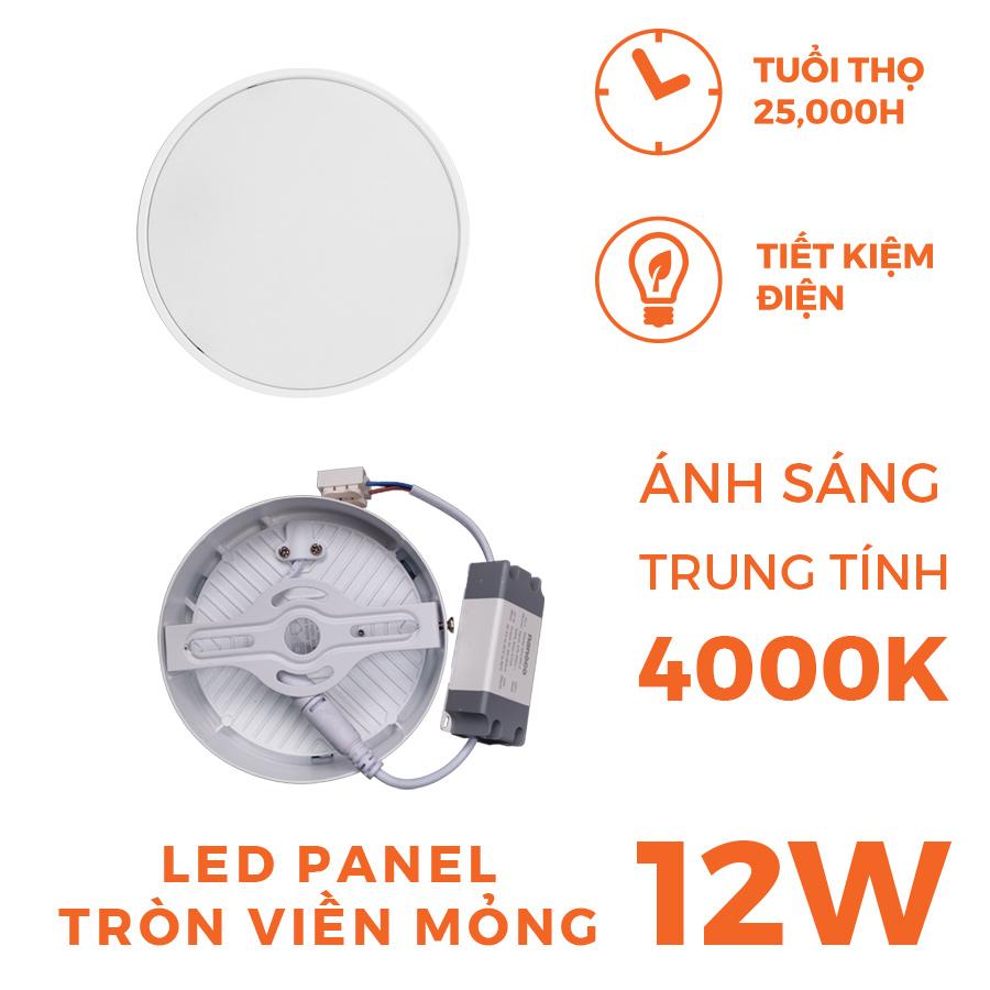 Đèn LED Panel ốp trần nổi tròn Nanoco