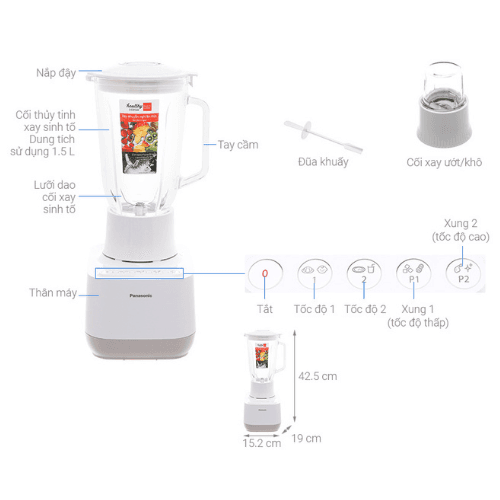 Máy xay sinh tố Panasonic MX-MP5151WRA