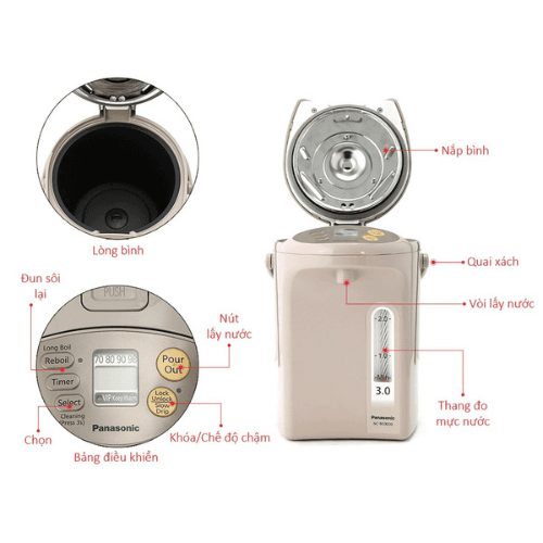 Bình thủy điện Panasonic NC-BG3000CSY