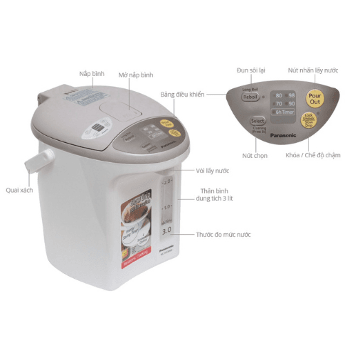 Bình thủy điện tử Panasonic NC-EG3000CSY