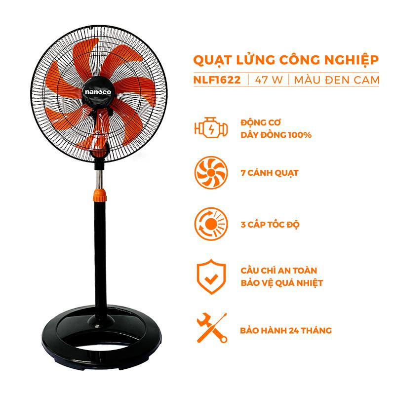 Quạt lửng CN nanoco, NLF1622