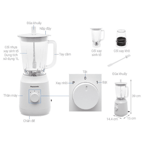 Máy xay sinh tố Panasonic MX-EX1031WRA