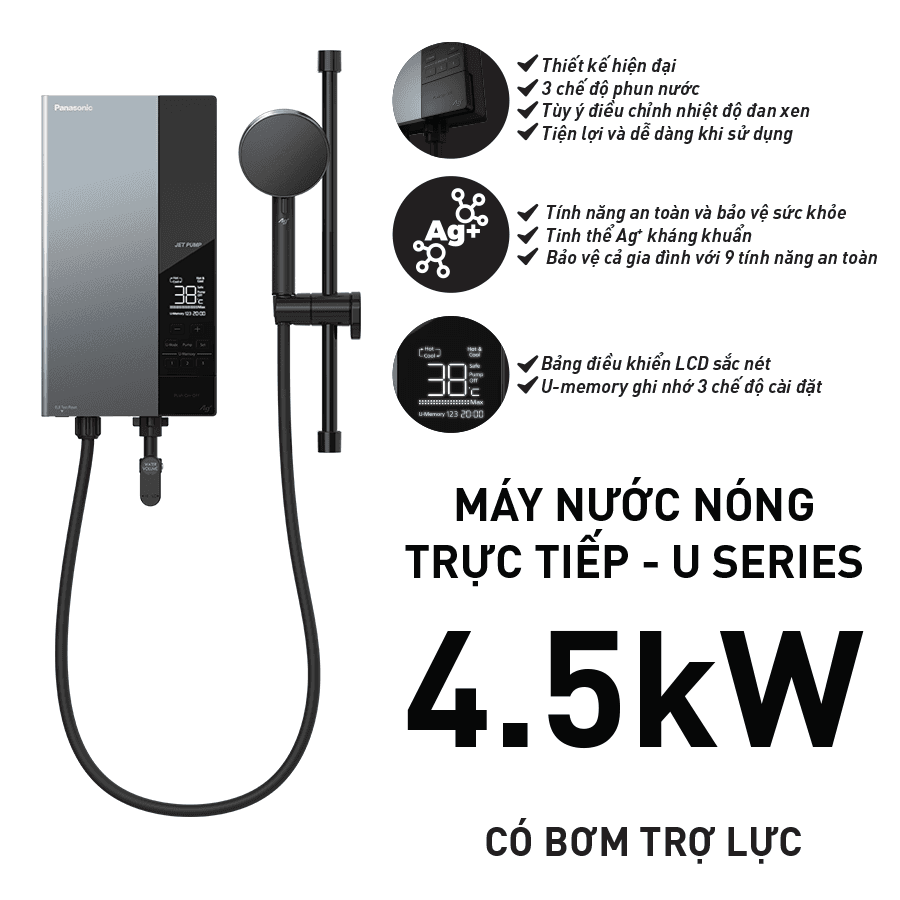 Máy nước nóng Panasonic DH-4UD/4UDP