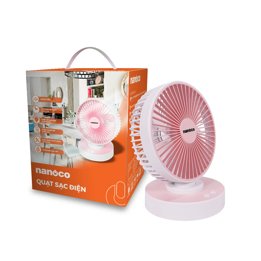 Quạt sạc 6inch, NRF6215