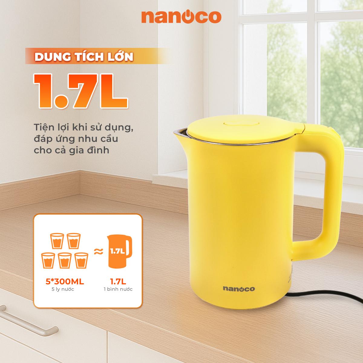 Bình đun siêu tốc inox,  NKT1750