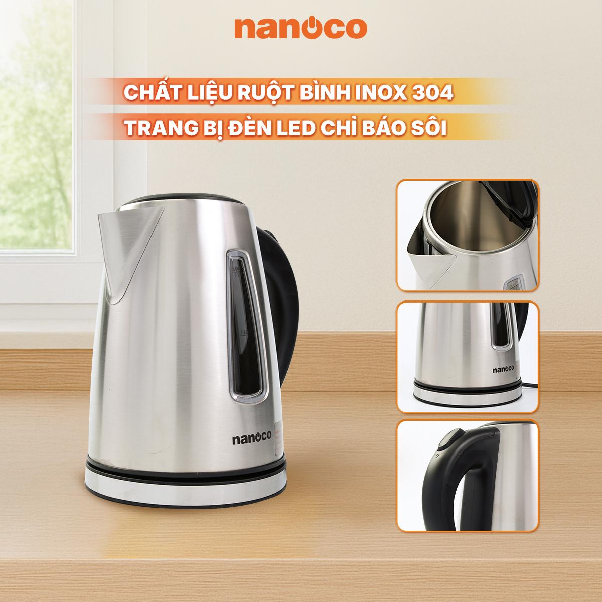 Bình đun siêu tốc inox 304,1.7L