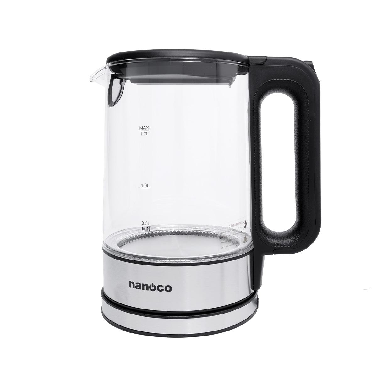 Bình đun siêu tốc thủy tinh,1.7L