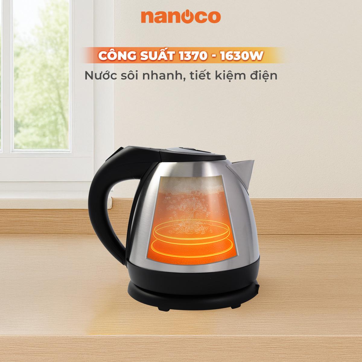 Bình đun siêu tốc 1216, inox 304,1.2L