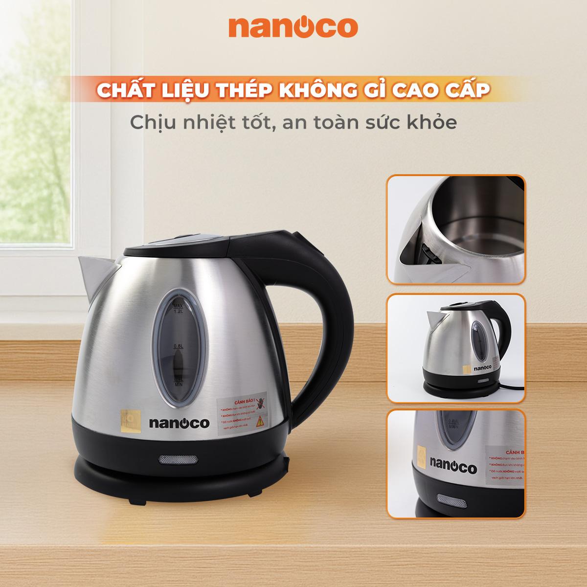 Bình đun siêu tốc 1216, inox 304,1.2L