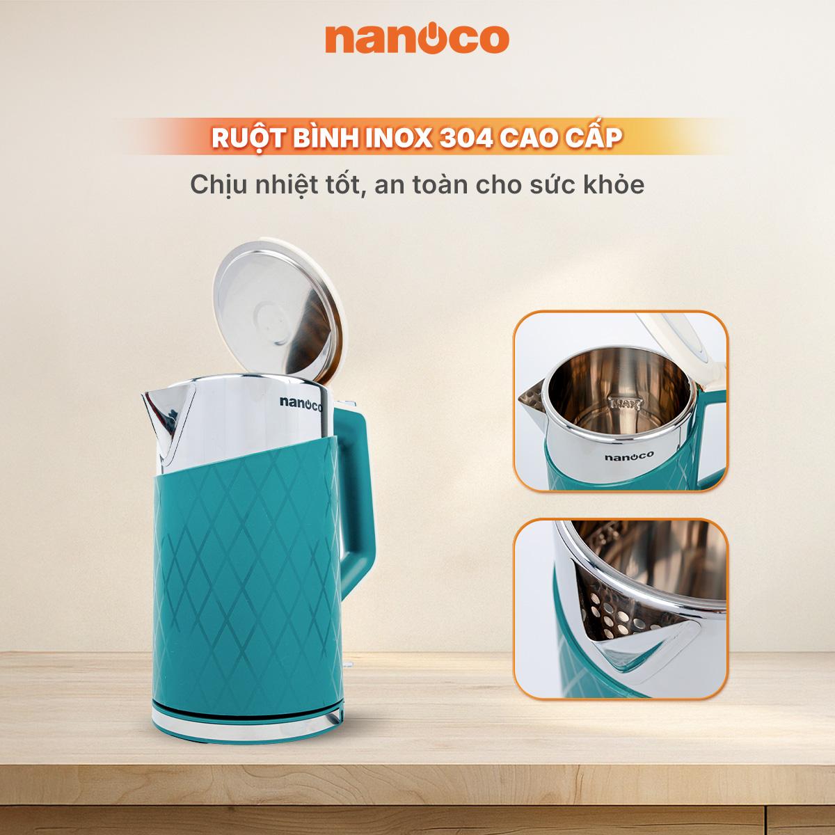 Bình đun siêu tốc inox, NKT1817