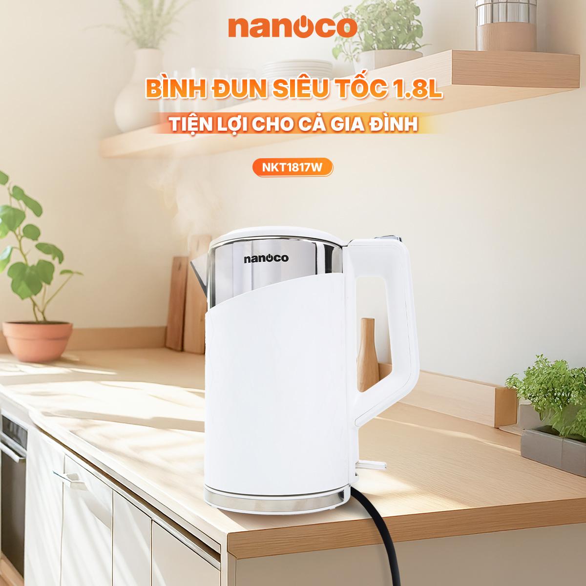 Bình đun siêu tốc inox, NKT1817