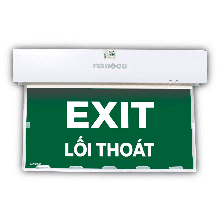 Đèn chỉ lối thoát (Exit) gắn trần pin 3H
