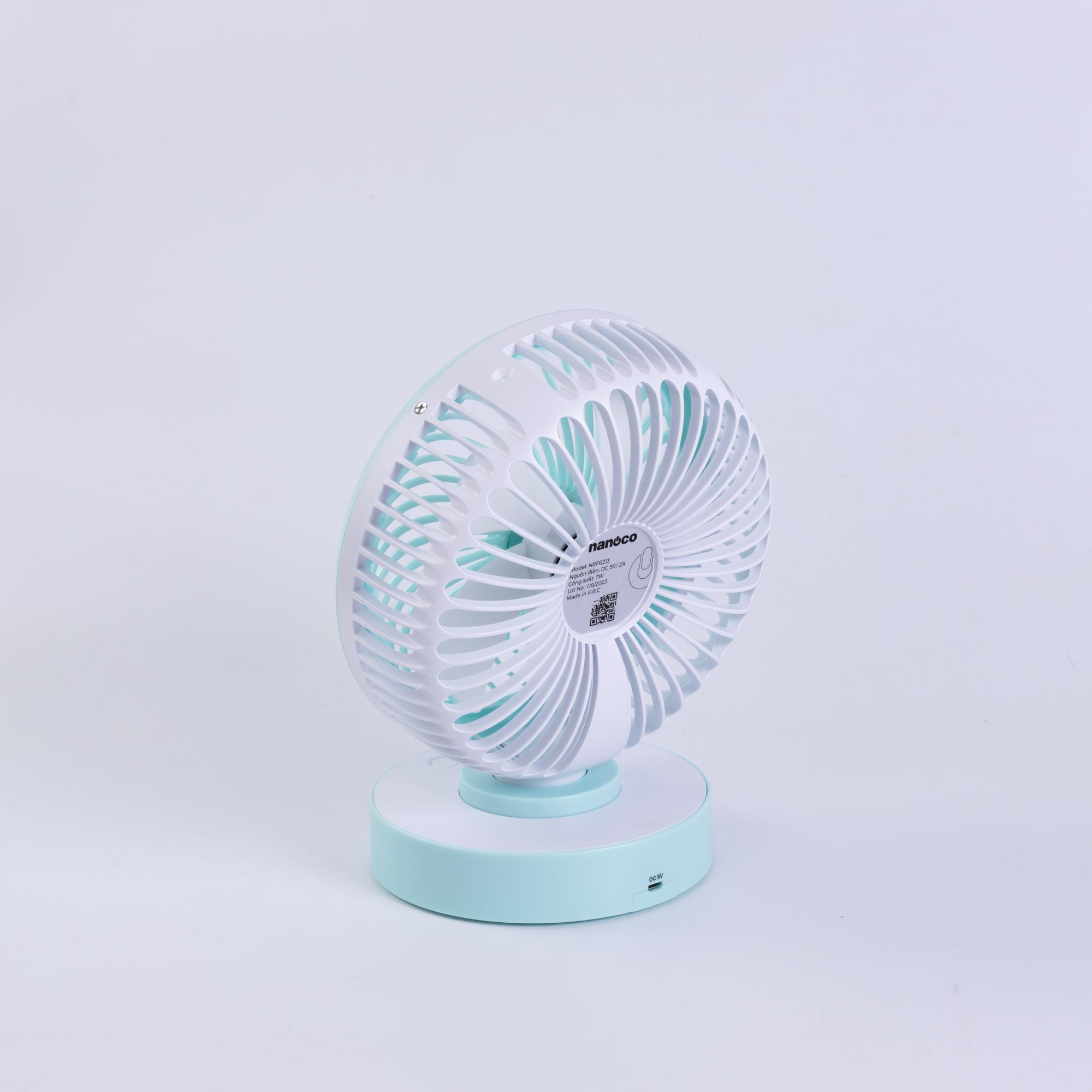 Quạt sạc 6inch, có xoay, NRF6213