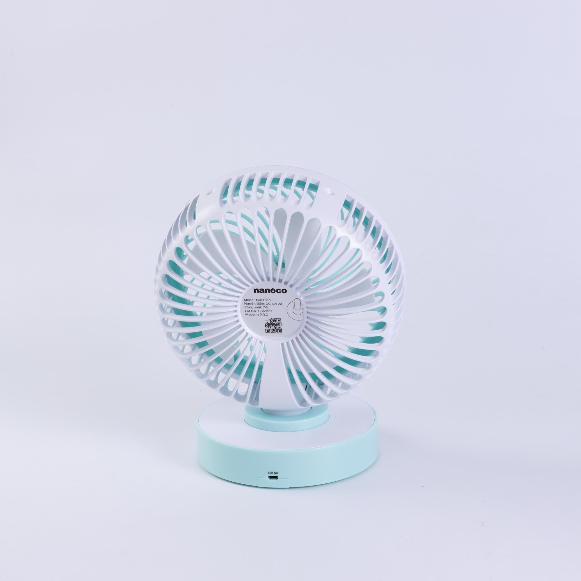 Quạt sạc 6inch, có xoay, NRF6213