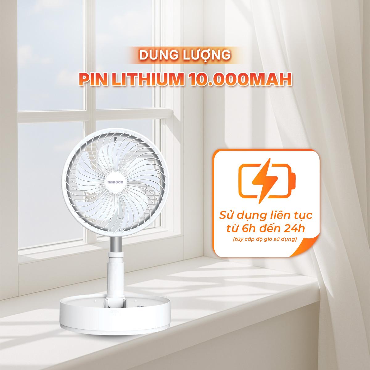 Quạt sạc gấp gọn NFF1618