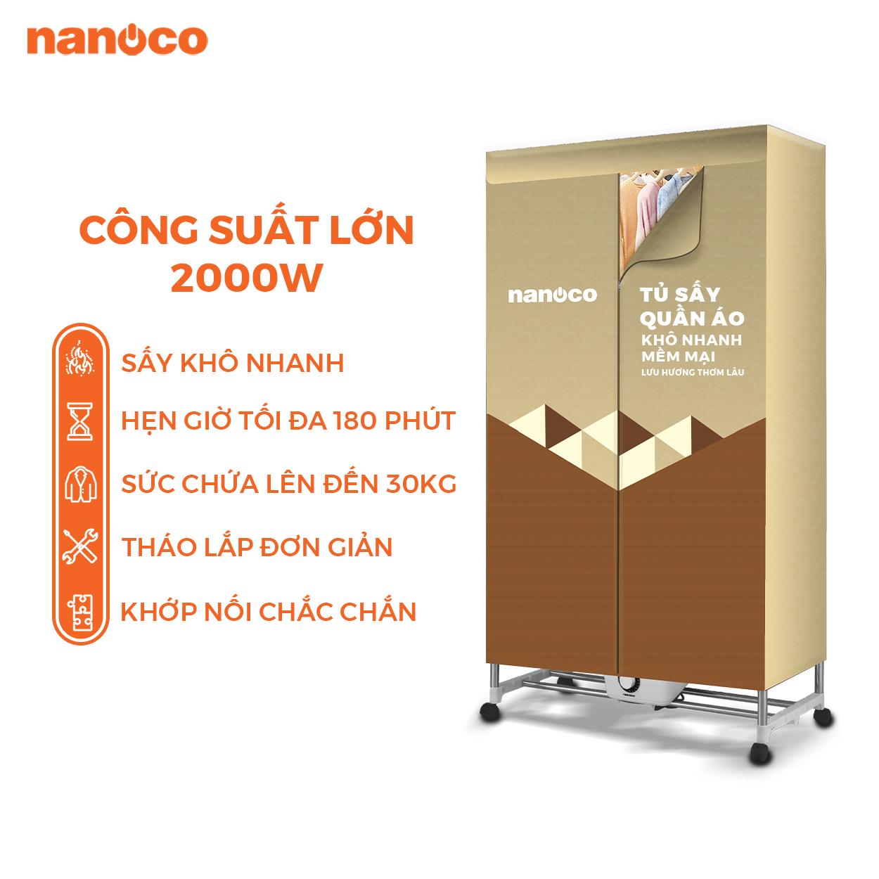 Tủ sấy quần áo 2000W