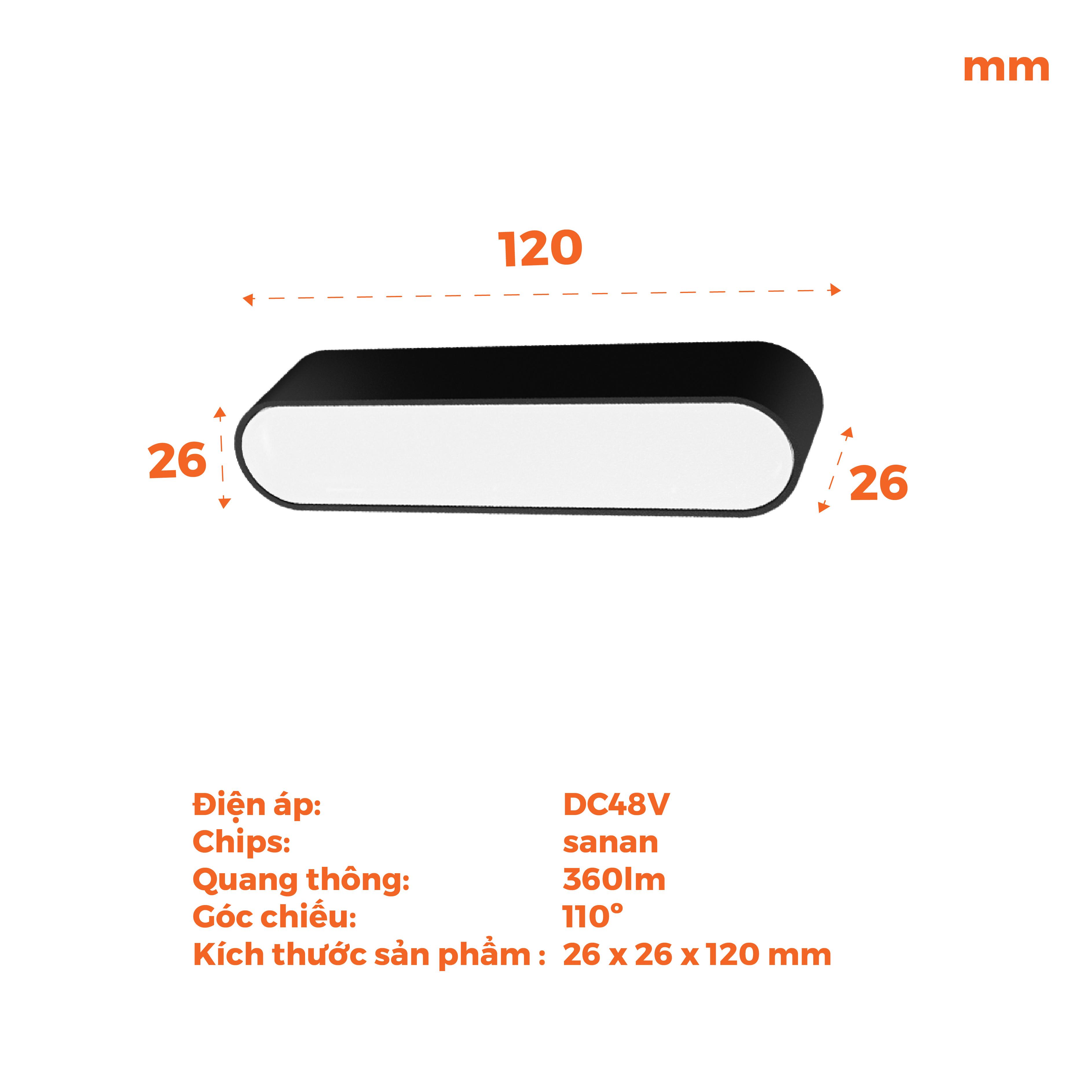 Đèn LED thanh ray nam châm 48V Nanoco