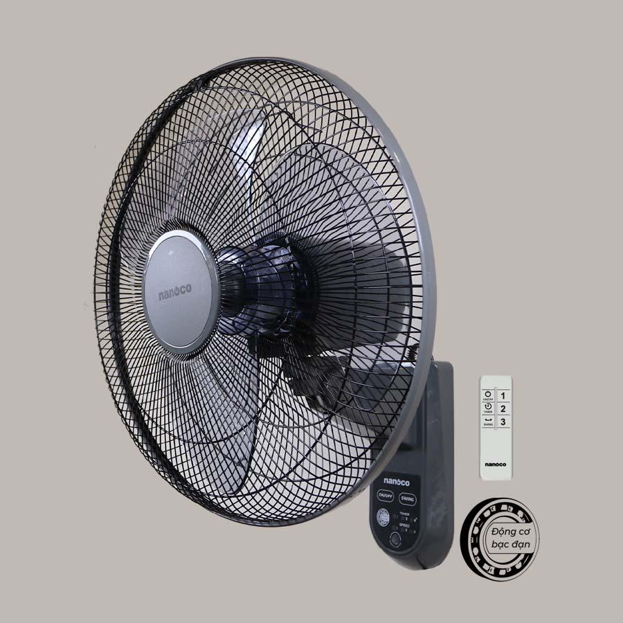 Quạt treo nanoco, bạc đạn, 47W, NWF1614/15RC