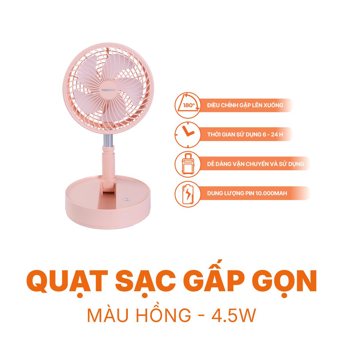 Quạt sạc gấp gọn NFF1618