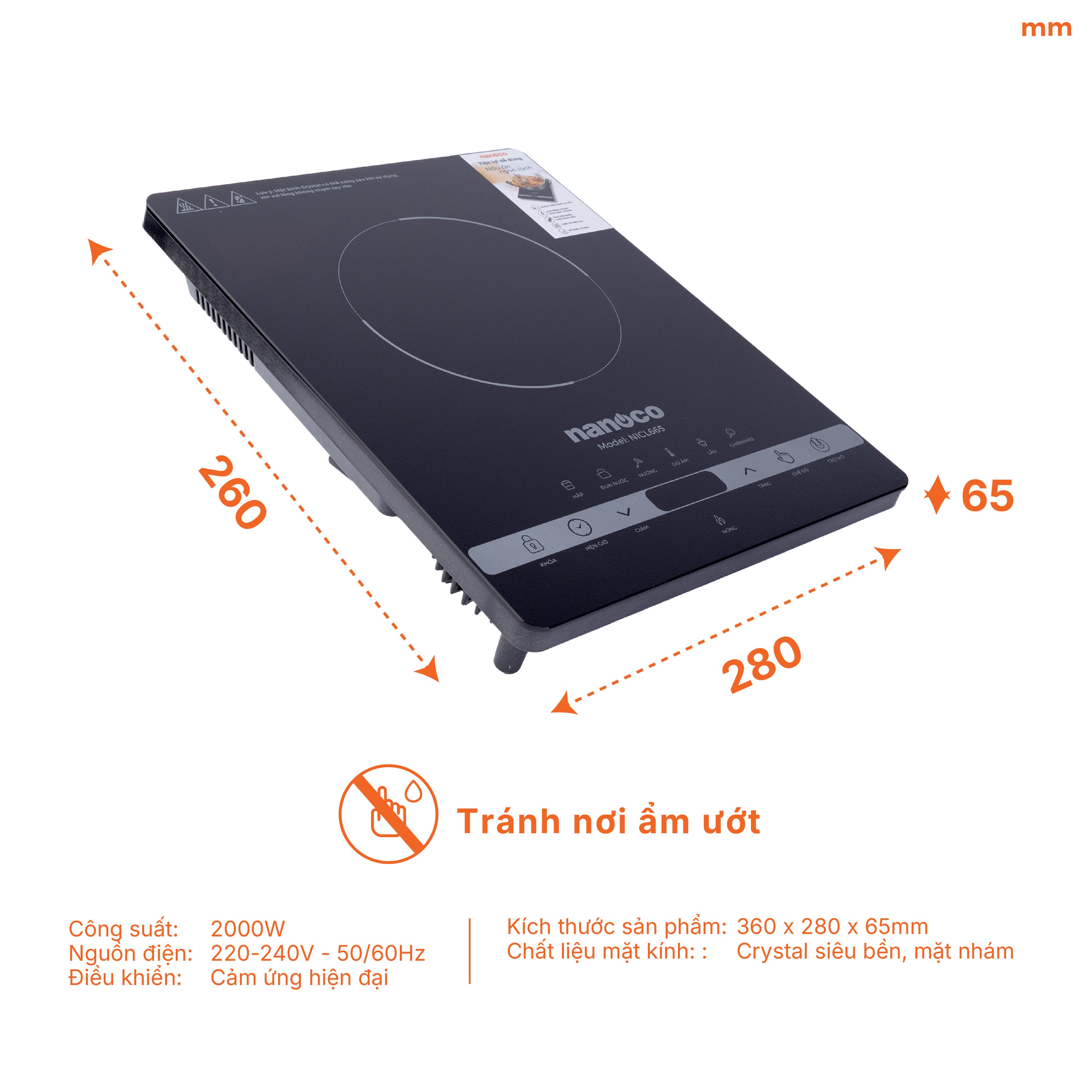 Bếp hồng ngoại Nanoco, NICL665