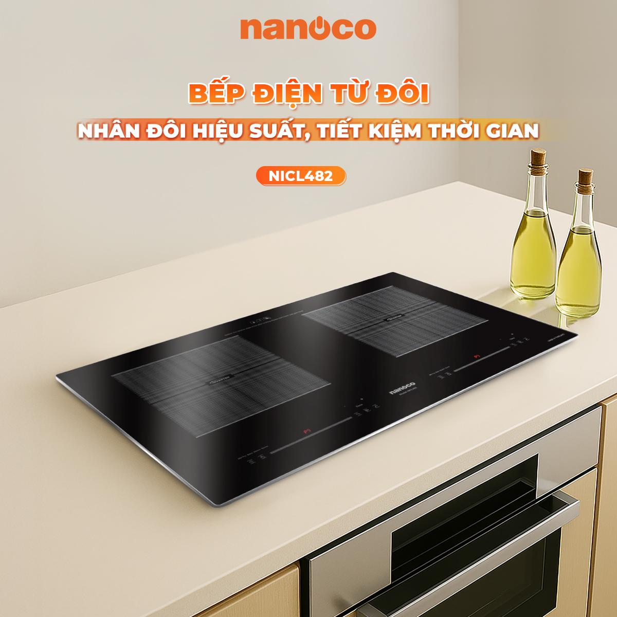 Bếp điện từ đôi Nanoco, NICL482