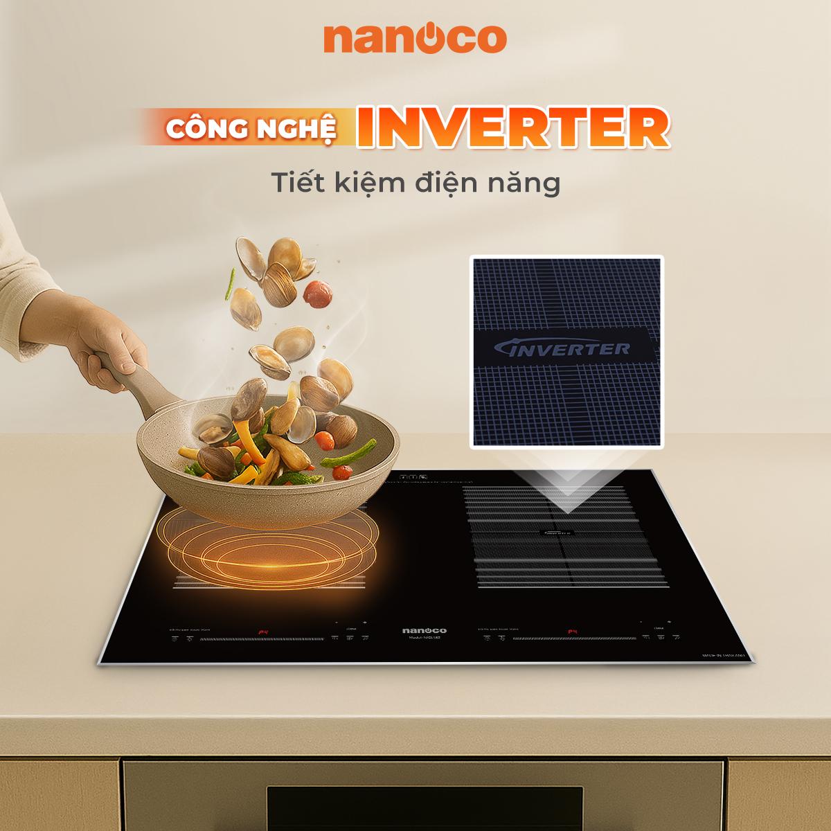Bếp điện từ đôi Nanoco, NICL482