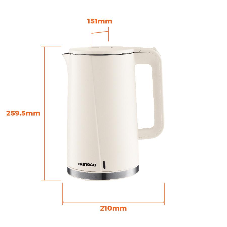 Bình đun siêu tốc inox, NKT1718