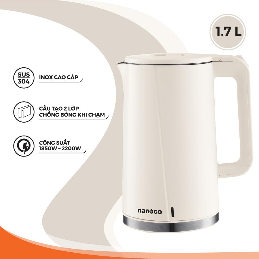 Bình đun siêu tốc inox, NKT1718