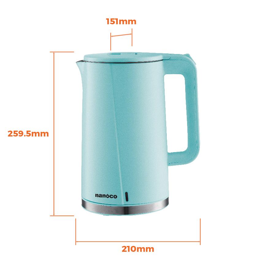 Bình đun siêu tốc inox, NKT1718