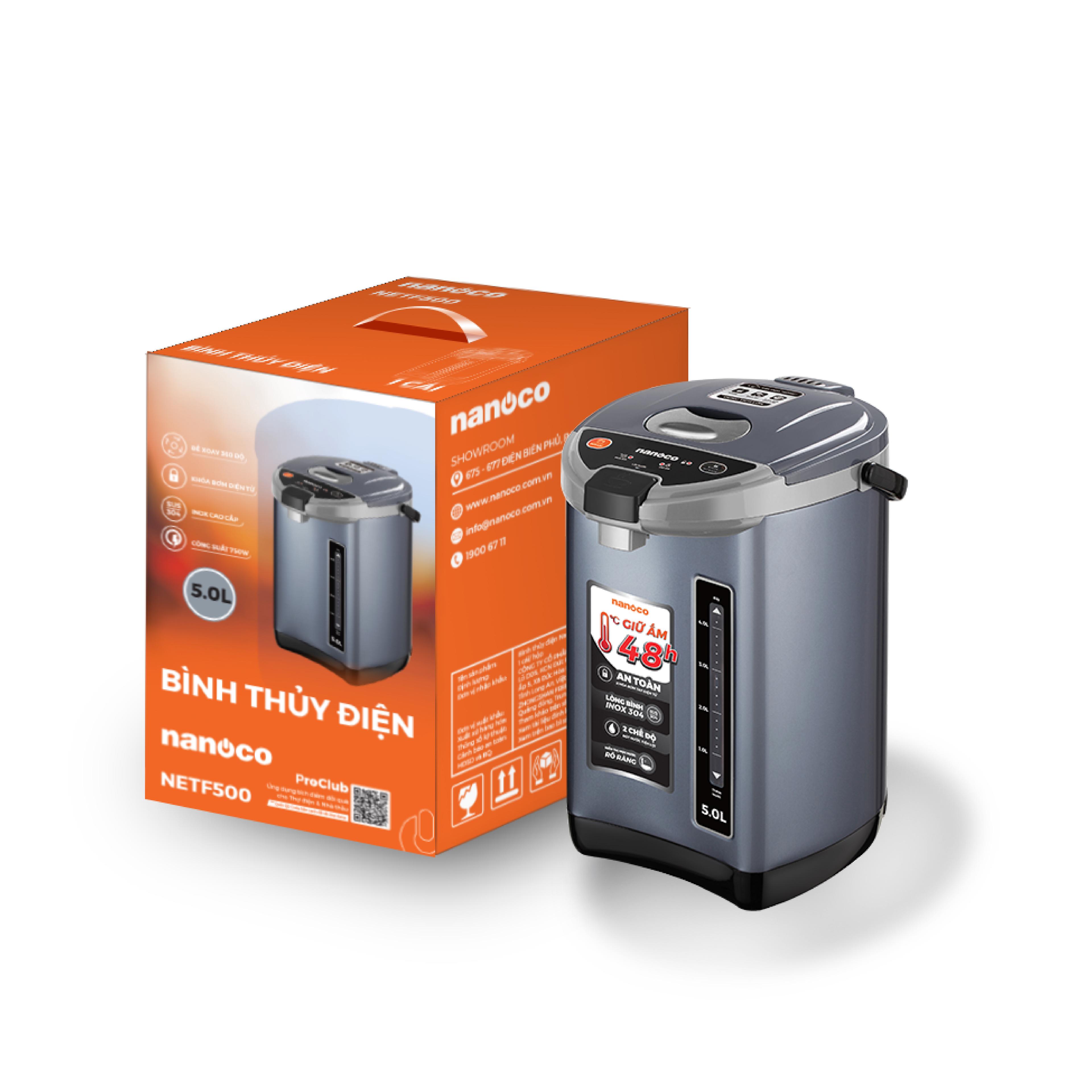 Bình thủy điện, 5.0L, NETF500