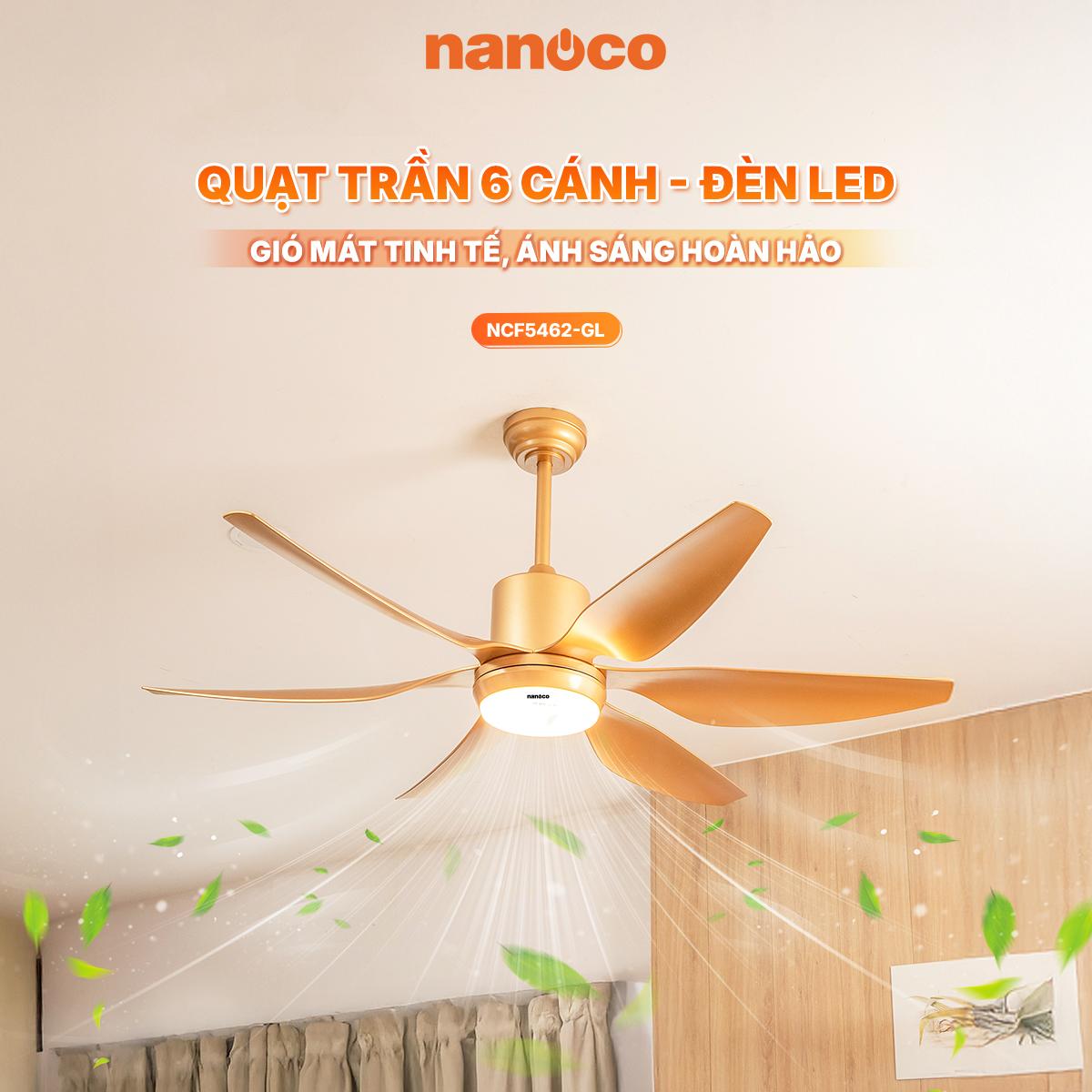 6-Blade Ceiling Fan with LED Light