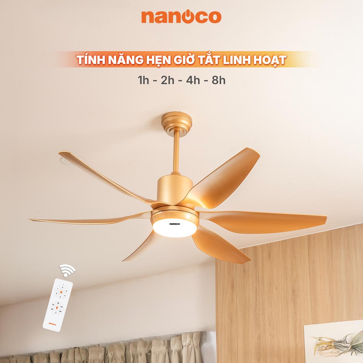 6-Blade Ceiling Fan with LED Light