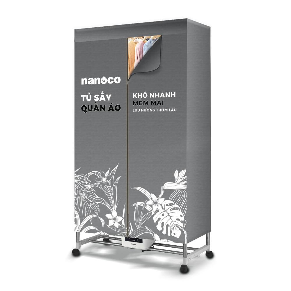 Tủ sấy quần áo 2000W, điều khiển cảm ứng - remote