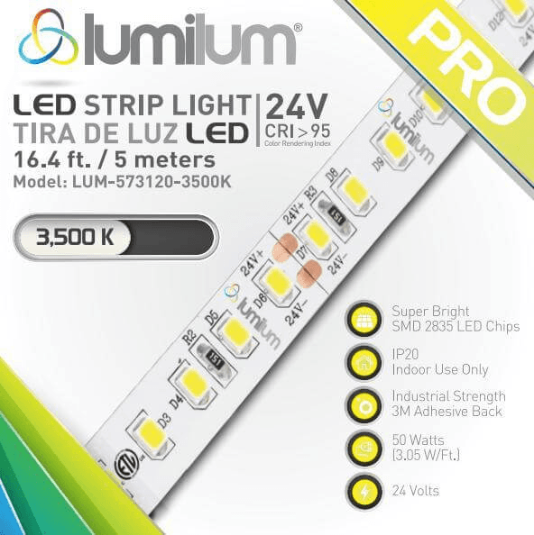 Đèn LED dây trong nhà 120LED 3000K Ra90